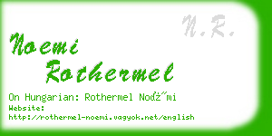 noemi rothermel business card